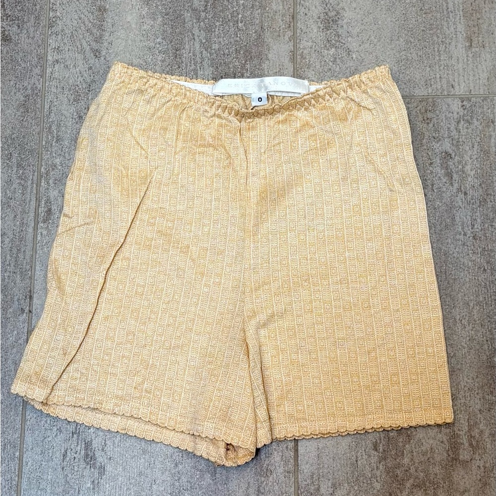 Erica Tanov High Waist Tan Women's Shorts